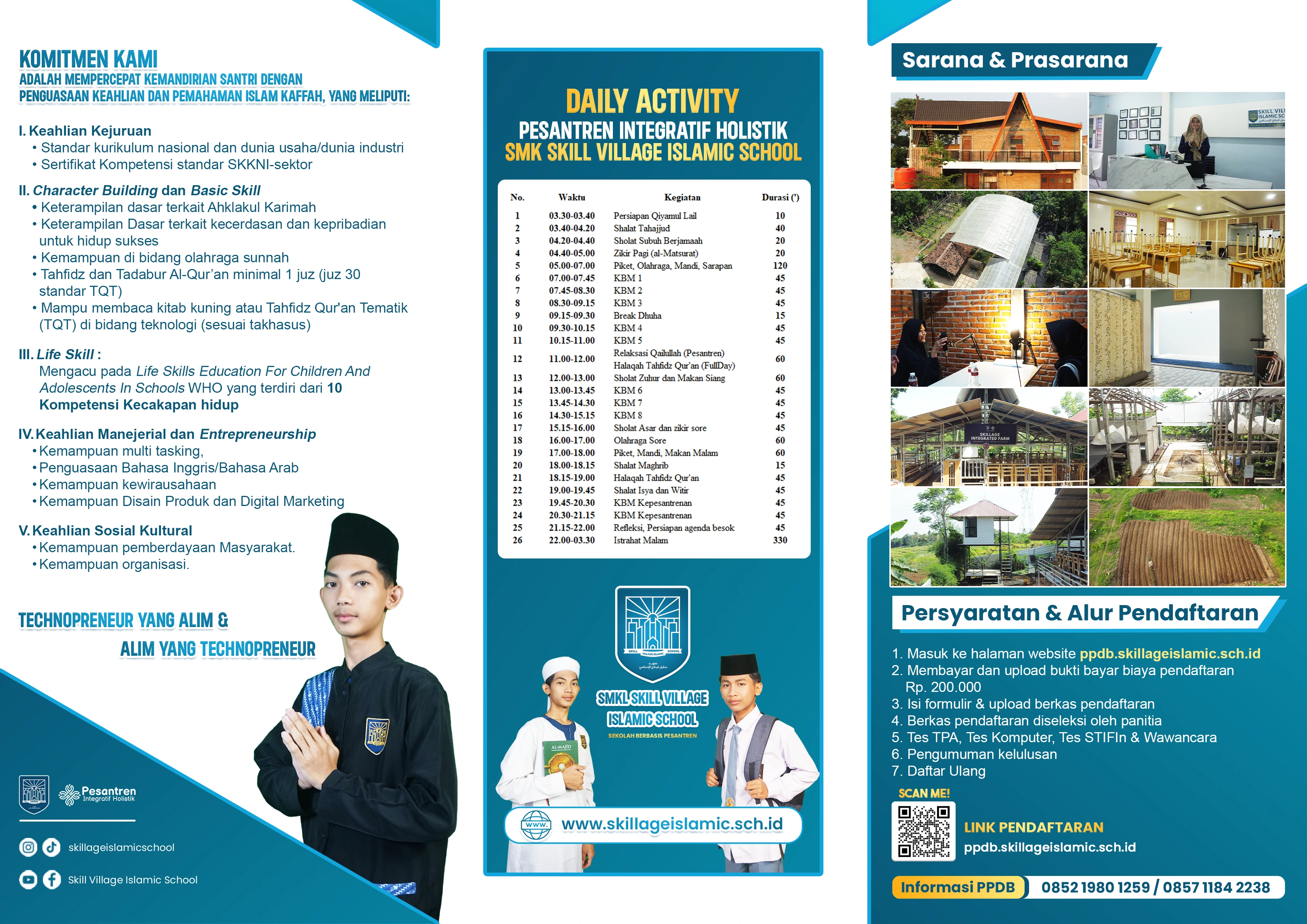 brosur belakang 2025 skill village islamic school